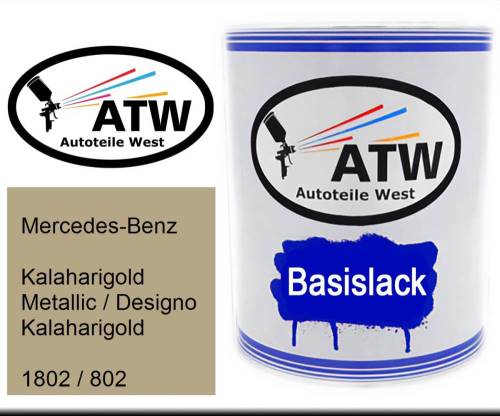 Mercedes-Benz, Kalaharigold Metallic / Designo Kalaharigold, 1802 / 802: 1L Lackdose, von ATW Autoteile West.